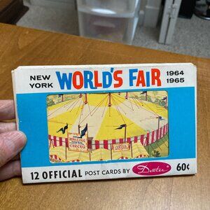 New York World's Fair 1964-1965 pack of 12 unused postcards - Vintage